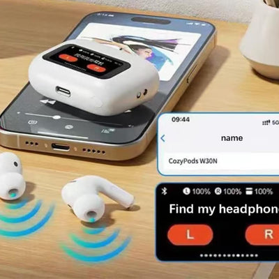 Wireless Earbuds A9 PRO | Bluetooth 5.0, ANC, LCD Display & Super Bass